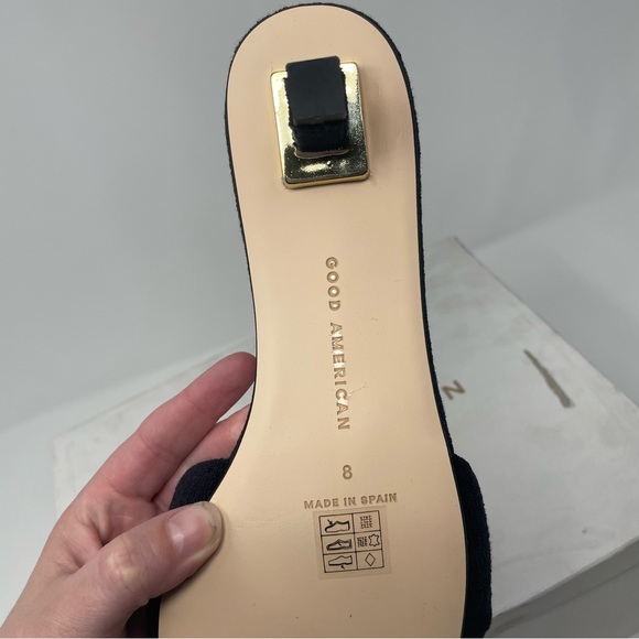 Good American Black Heeled Sandals - Picture 6 of 10